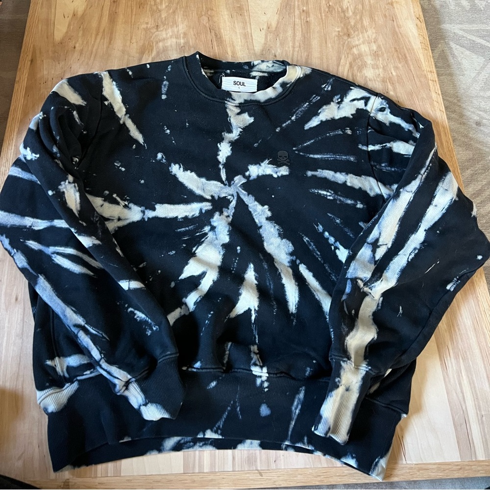 Derek Tie Dye Crew Neck Sweatshirt